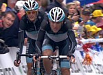 Andy Schleck pendant la seizi�me �tape du Tour de France 2011